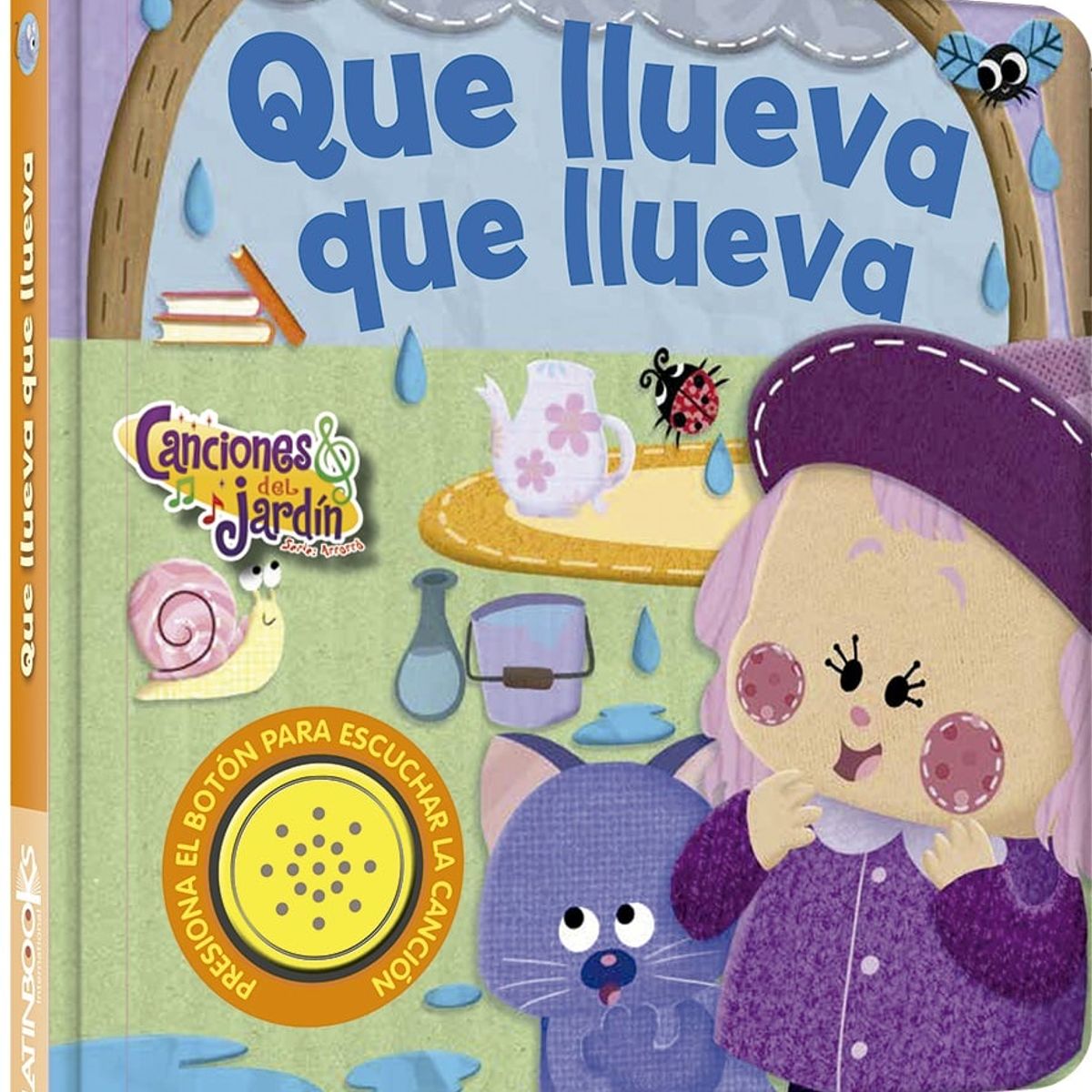 LATINBOOKS - Libro CANCIONES DEL JARDÍN -ARRORRÓ -QUE LLUEVA QUE LLUEVA