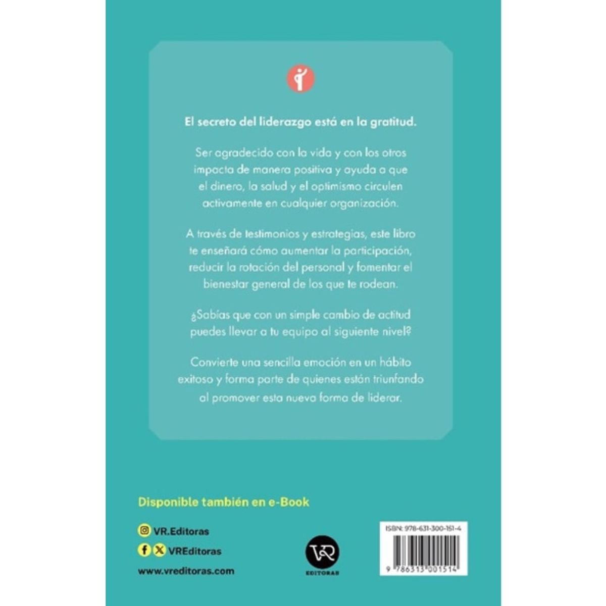 VERGARA Y RIBA - Libro LIDERA CON GRATITUD