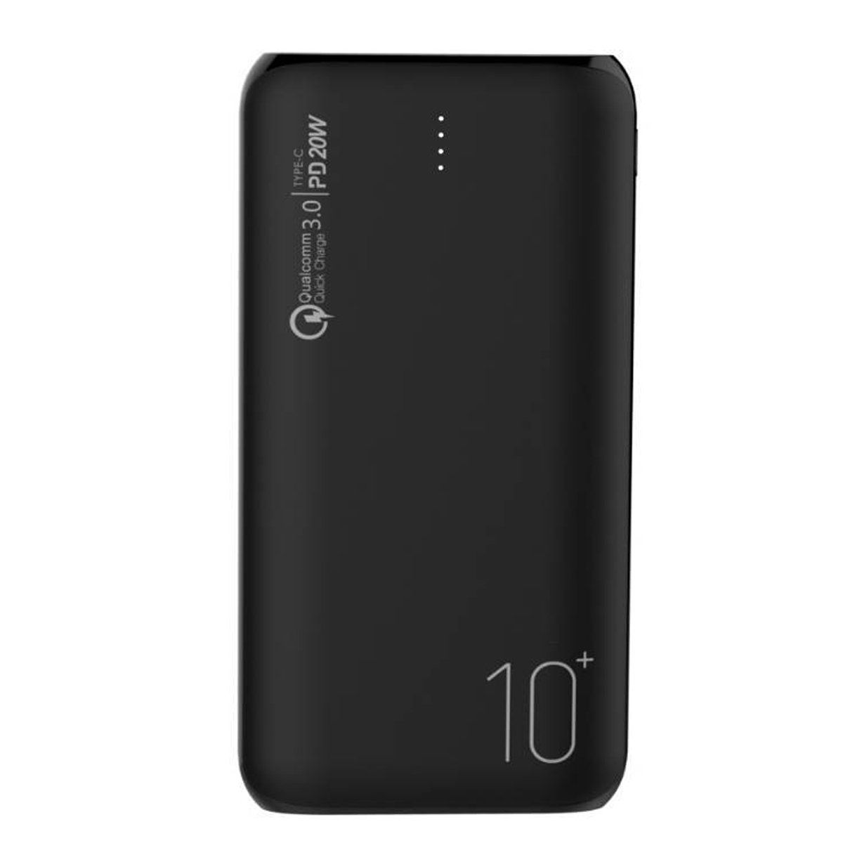 DUSTED - BATERIA EXTERNA POWERBANK, 10.000 MAH, COLOR NEGRO