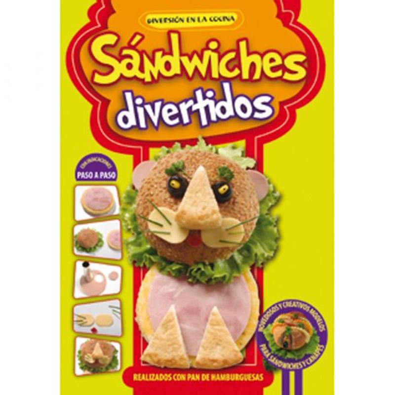 LATINBOOKS - Libro SERIE DIVERSIÓN EN LA COCINA - SANDWICHES DIVERTIDOS