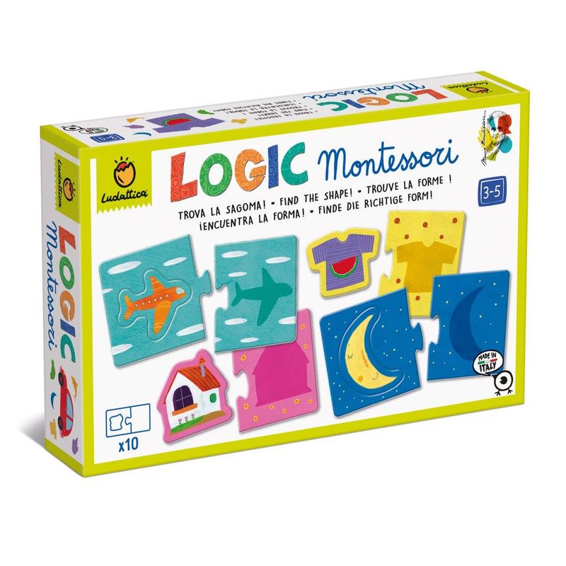 LUDATTICA - Puzzle Montessori Encuentra la Forma Ludattica