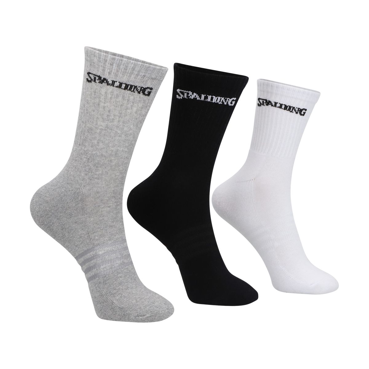 SPALDING - Calcetines Deportivos Medios Spalding Tripack Adulto