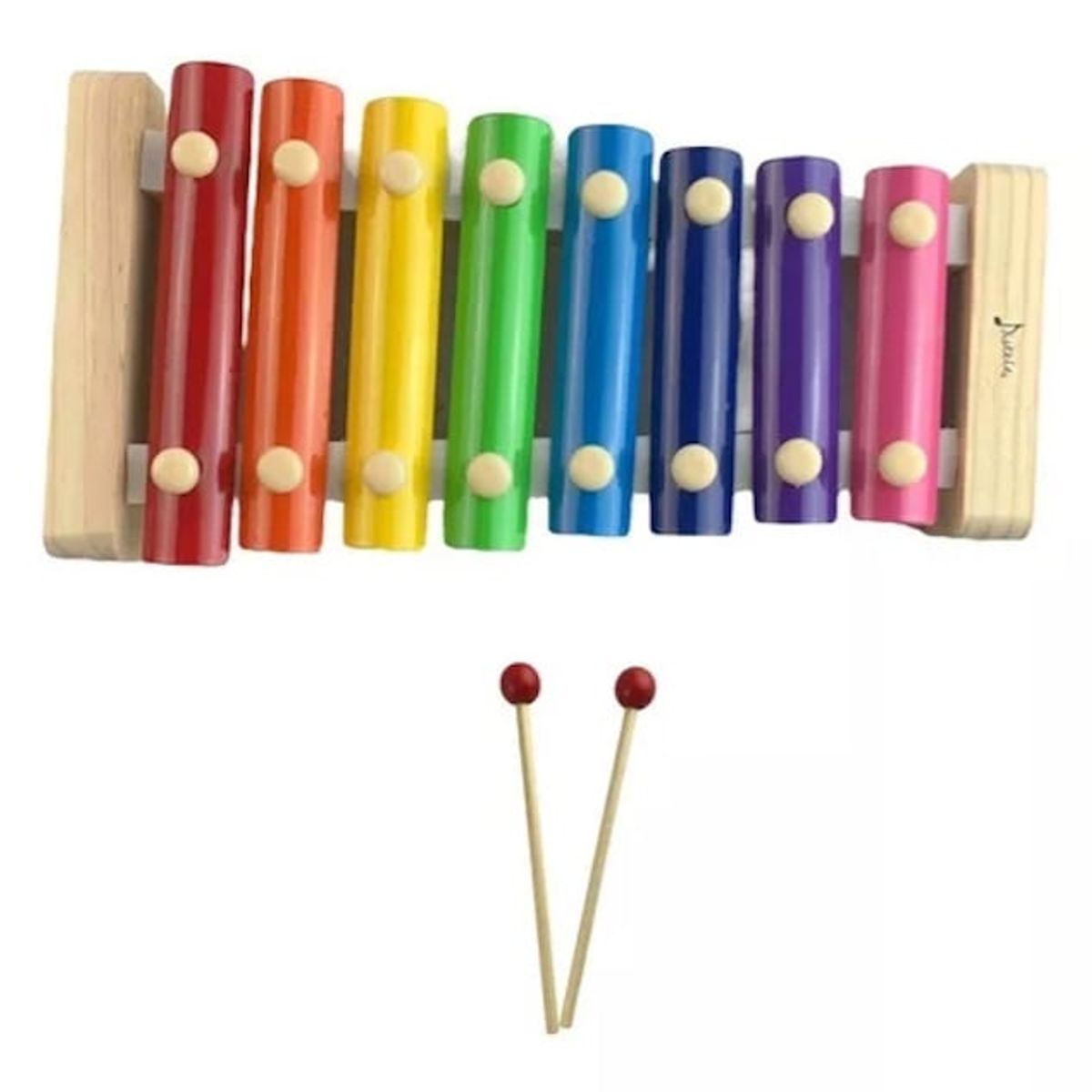 GENERICO - Xilófono Didáctico 8 Notas Musical de Madera