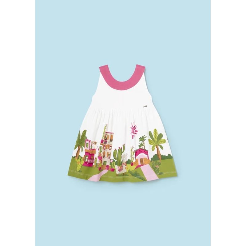 MAYORAL - Vestido cuello contraste Better Cotton bebé