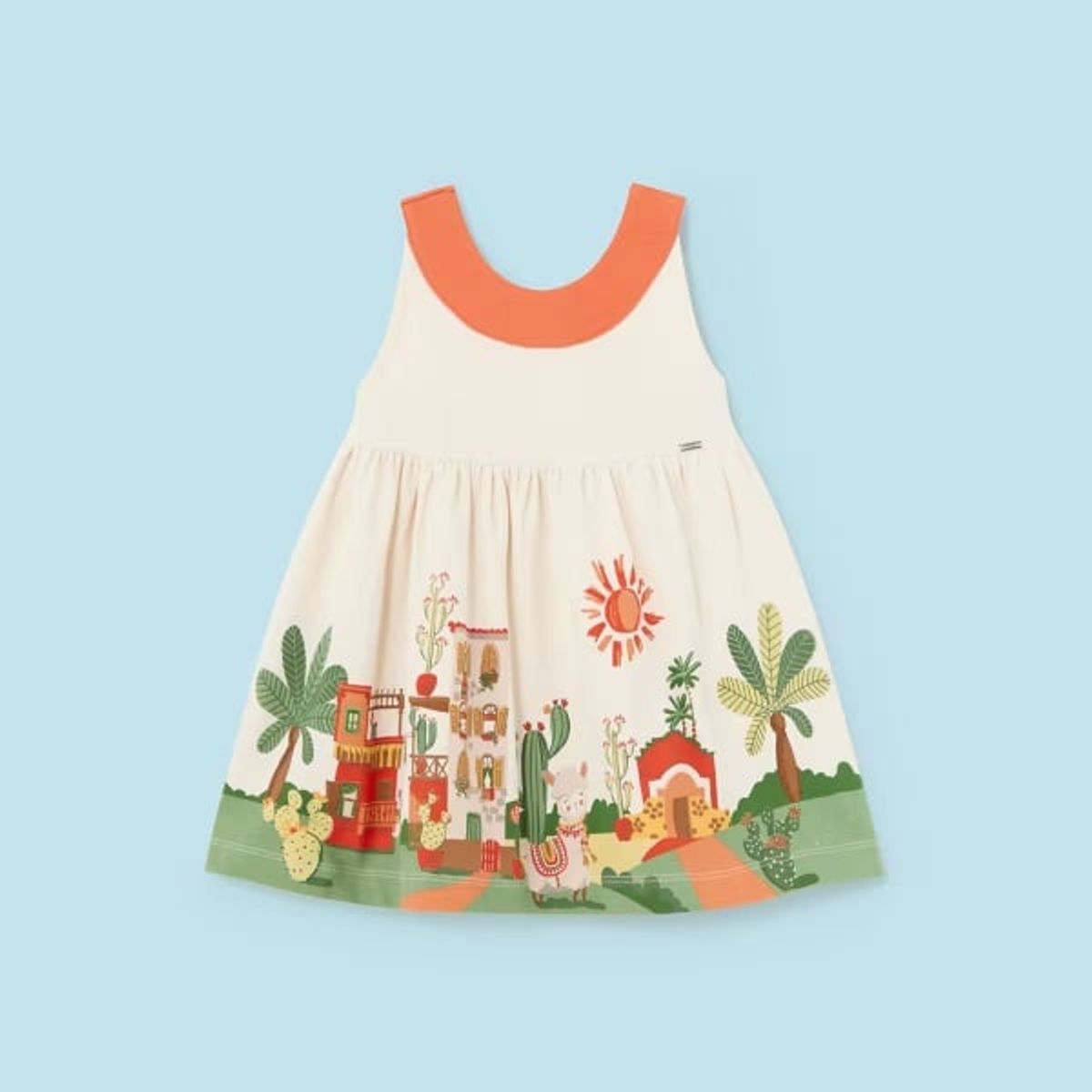 MAYORAL - Vestido cuello contraste Better Cotton bebé