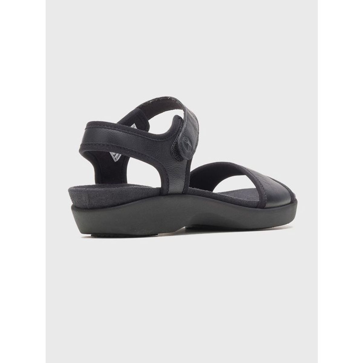 HUSH PUPPIES - Sandalia Cuero Negro Mujer Dorri Qtr Strap HUSH PUPPIES