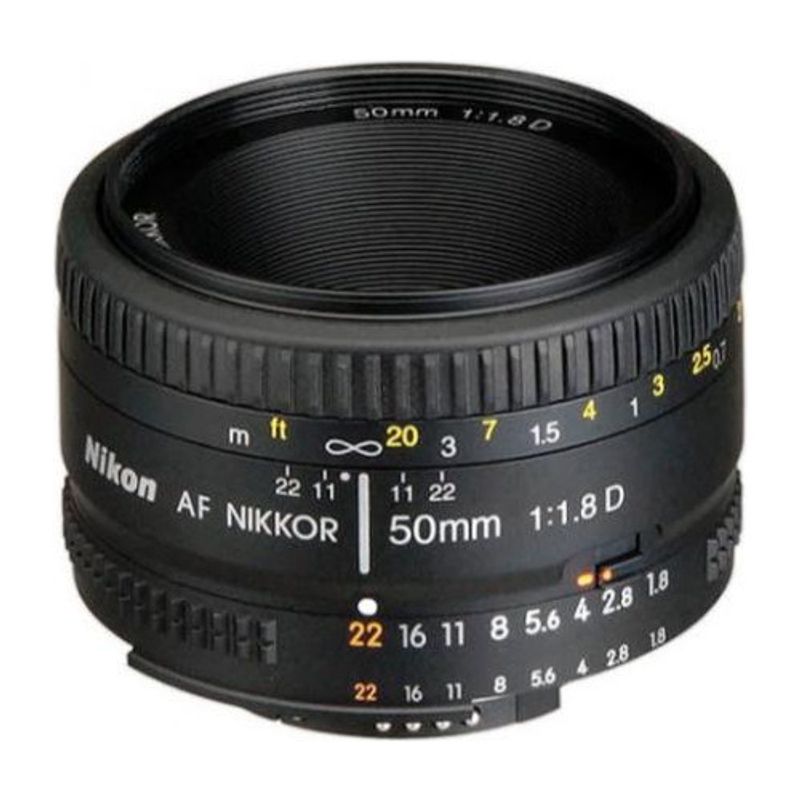 NIKON - Lente Nikon Camara Af 50mm F/1.8d Filtros De 52 Mm Y Hr-2