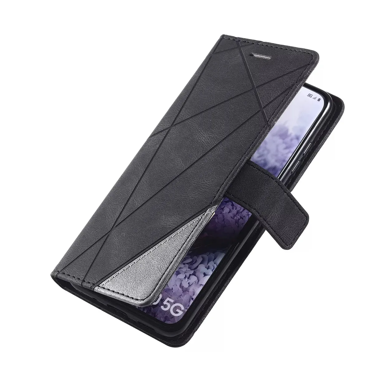 GENERICO - Carcasa Flip Cover compatible con Samsung Galaxy S23 Negro