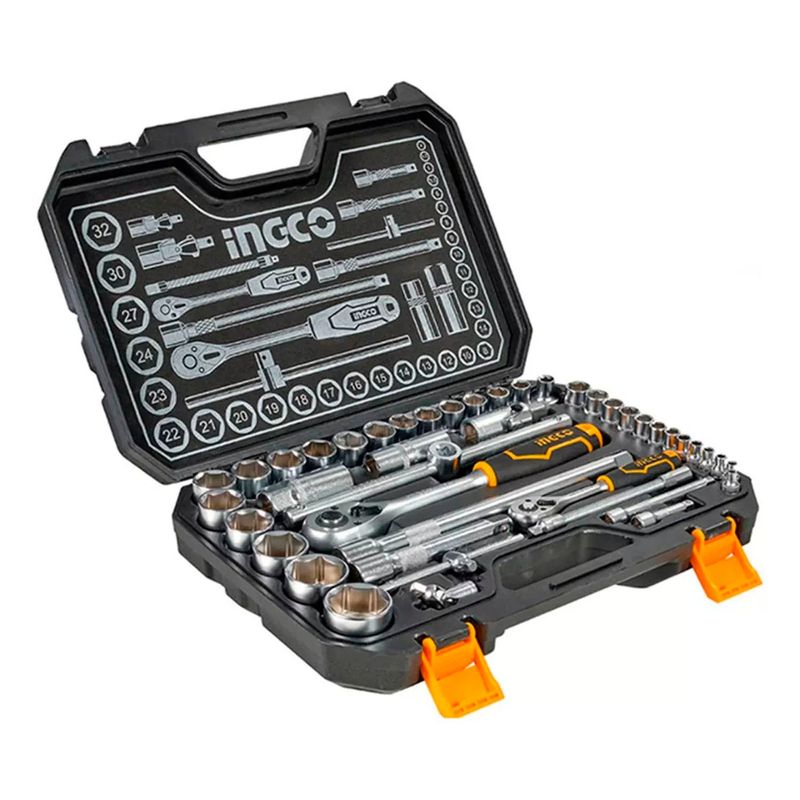 INGCO - Kit Set Juego Dados Chicharra 14 44 Piezas Ingco Hkts42441