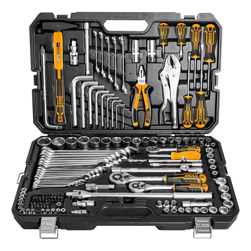 INGCO - Kit Maleta Herramientas Manuales 142 Pcs Ingco Hkthp21421