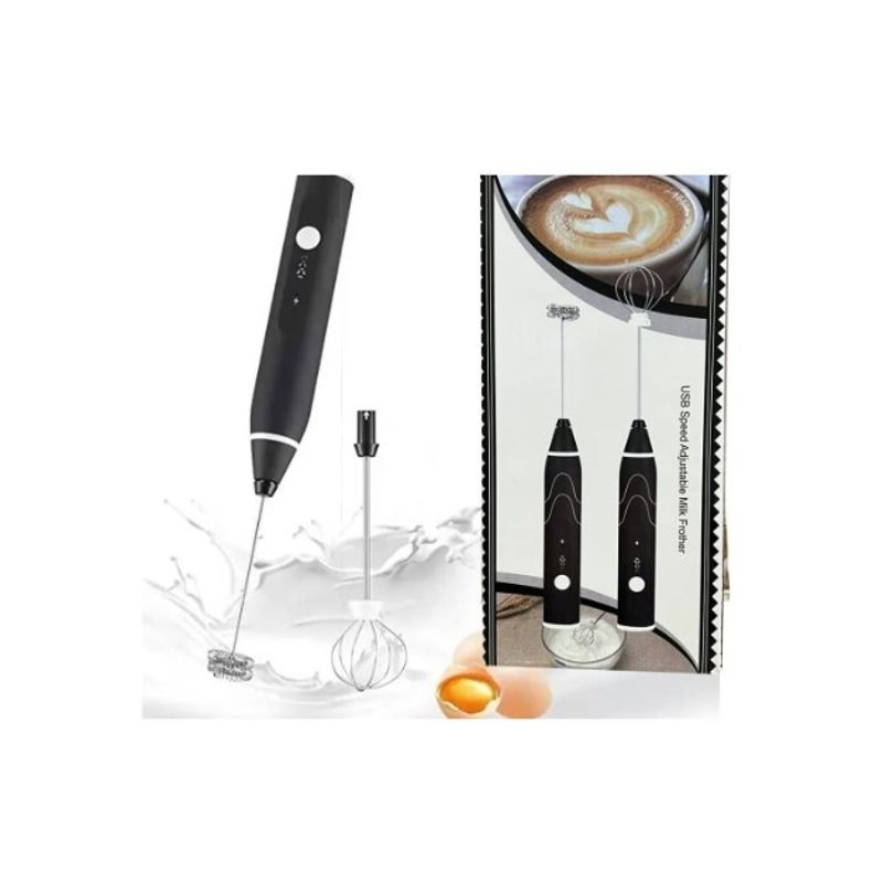 GENERICO - Mini Batidor 2 velocidades Revolvedor Cafe Y Huevo Recargable