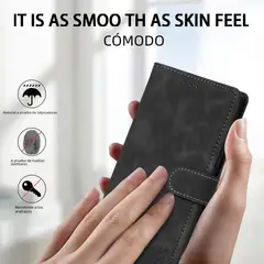 GENERICO - Carcasa Flip Cover compatible con Samsung Galaxy S23 Ultra Negro