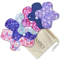LUNATICA - Toallitas Higiénicas Menstruales Ecológicas Reutilizable Pack 6 un.