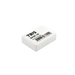 TRIS - Pack 5 Gomas de borrar blanca Basic 40