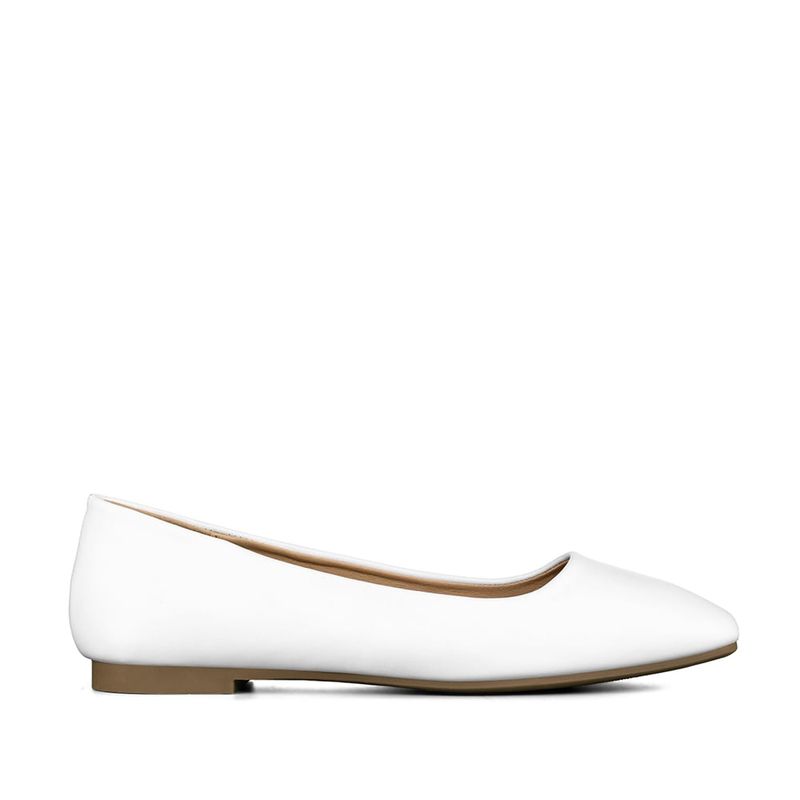 WEIDE - Ballerinas Eco Cuero Blanco Casual Mujer Weide GH81