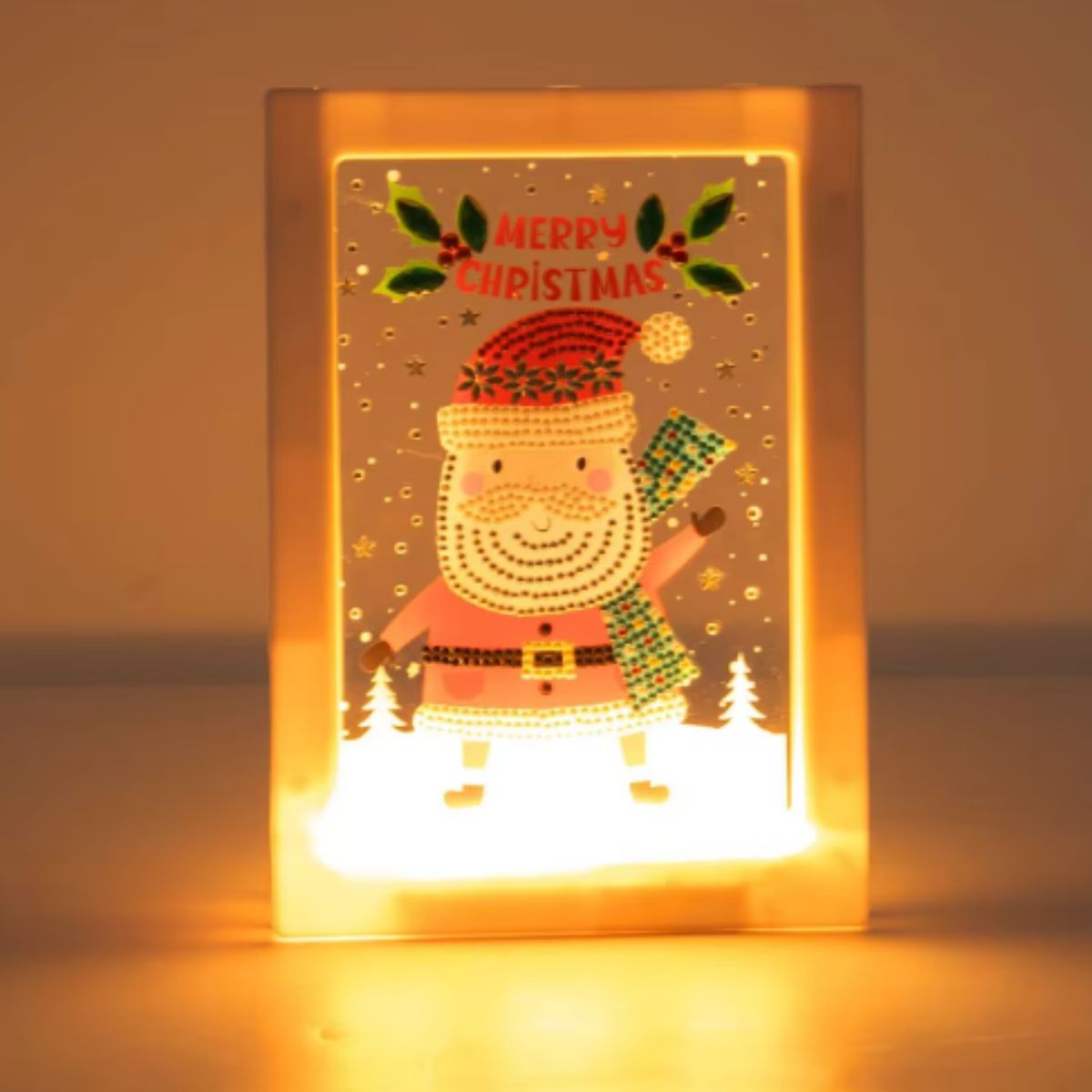 GENERICO - Pintacon Diamantes led en marco para niños Viejito Pascuero