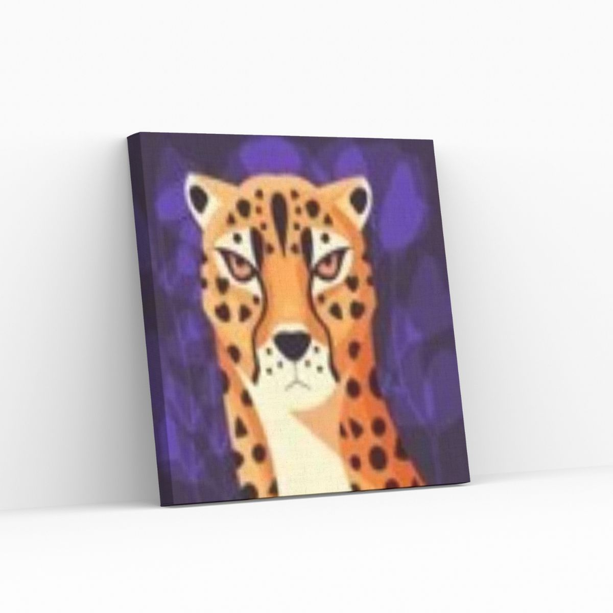 GENERICO - Diamond Painting en bastidor 30x30cm Guepardo Nocturno