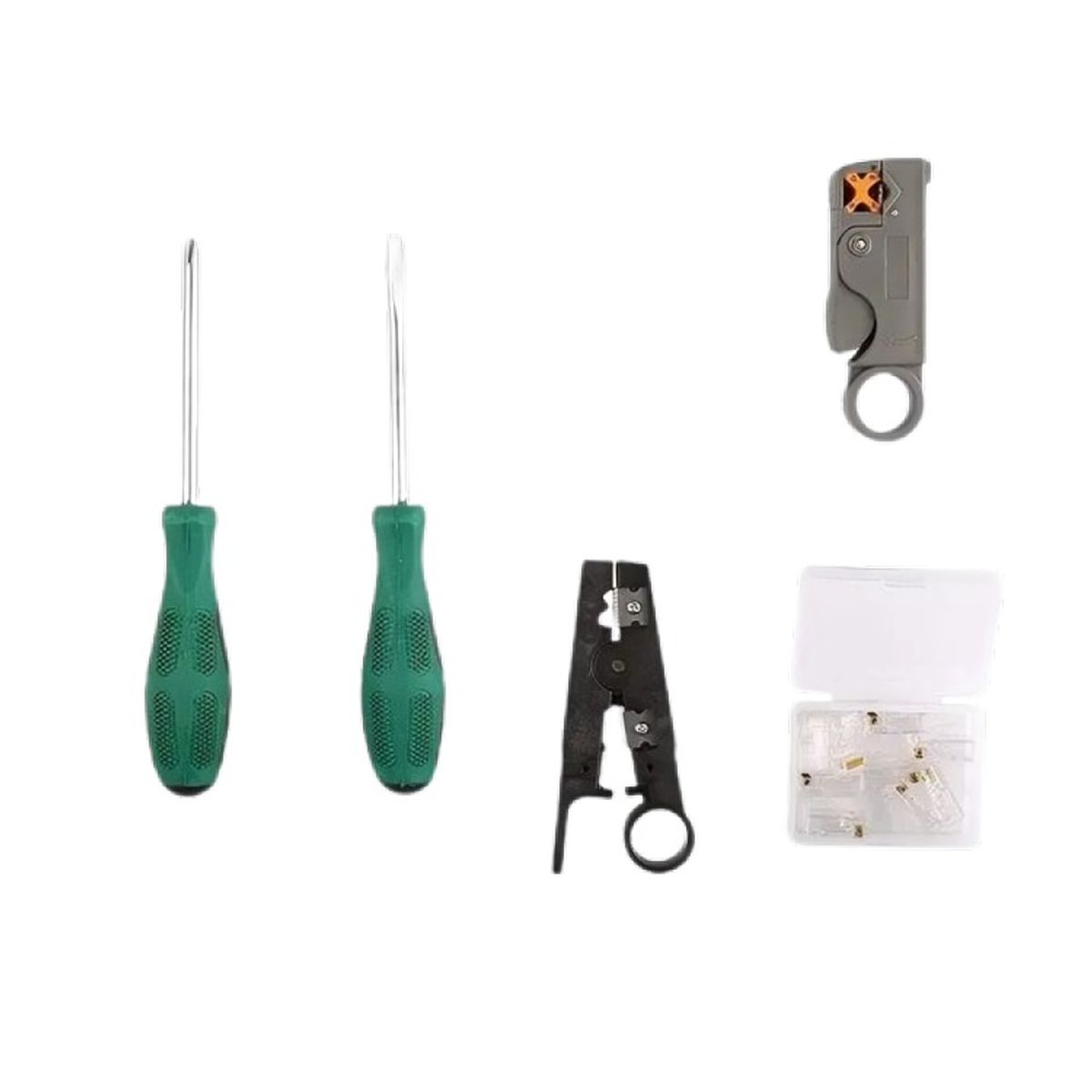OEM - Kit De Herramientas Para Redes Crimpeadora Pelacable Rj45
