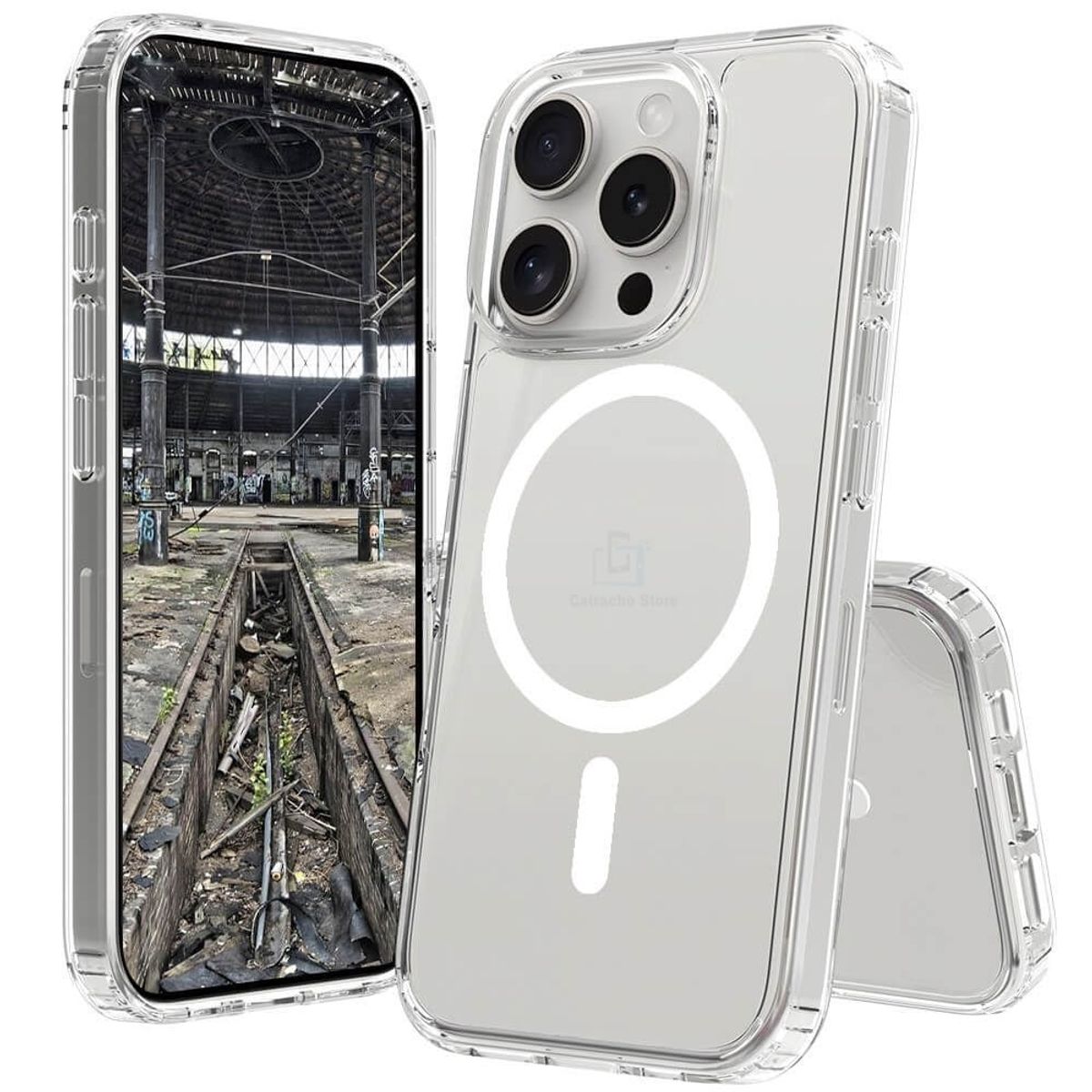 GENERICO - Carcasa Transparente Con Magsafe Para iPhone 16 Pro Max