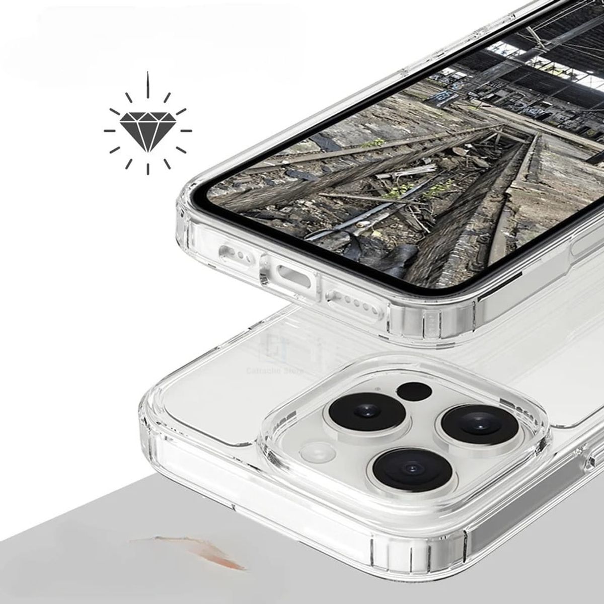 GENERICO - Carcasa Transparente Con Magsafe Para iPhone 16 Pro Max