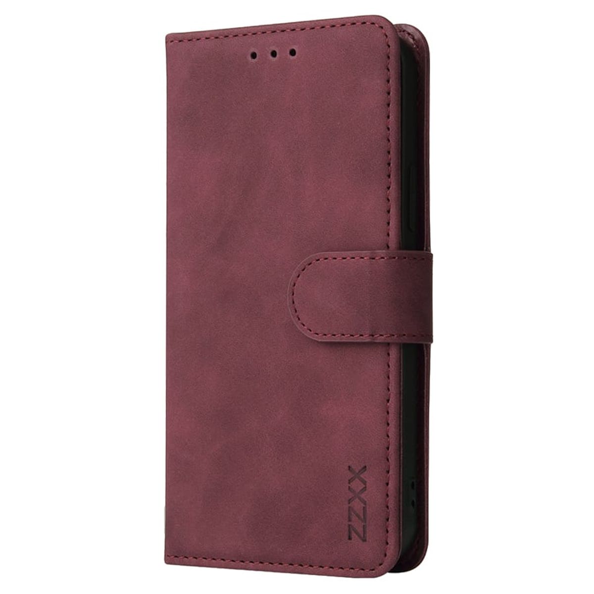 GENERICO - Carcasa Flip Cover compatible con Xiaomi Poco C65 Burdeo