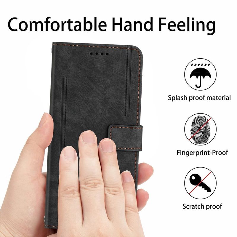 GENERICO - Carcasa Flip Cover compatible con Samsung Galaxy A05s Negro