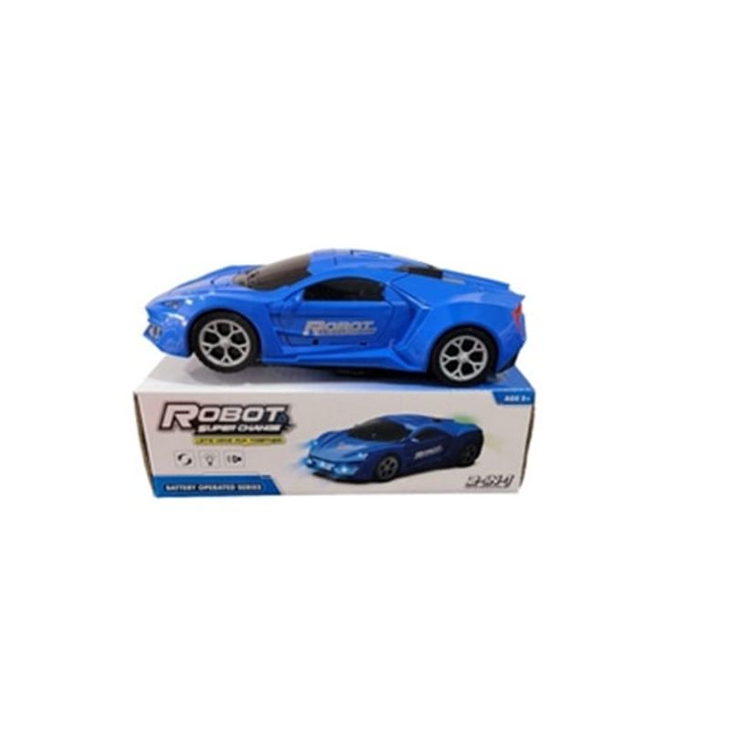 ANGELES DEL HOGAR - Juguete auto de carrera Robot Con sonido y luces