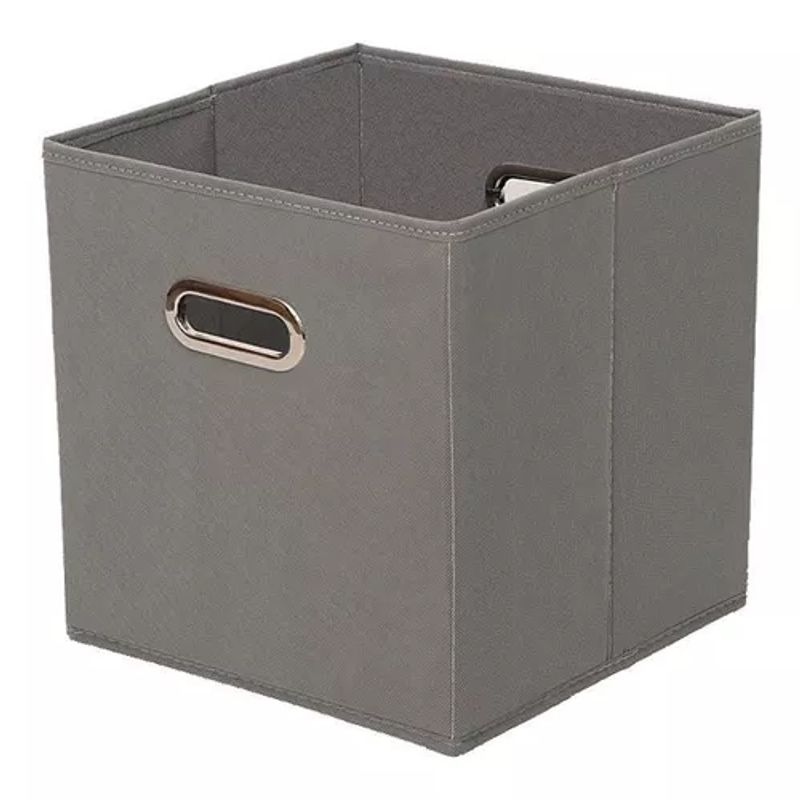 GENERICO - Set 3 Cajas Asas Organizadoras De Tela Plegables Gris