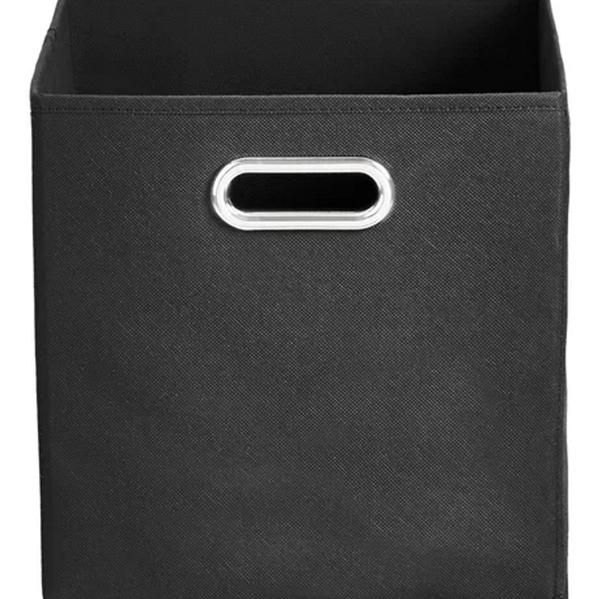 GENERICO - Set 3 Cajas Asas Organizadoras De Tela Plegables Negro