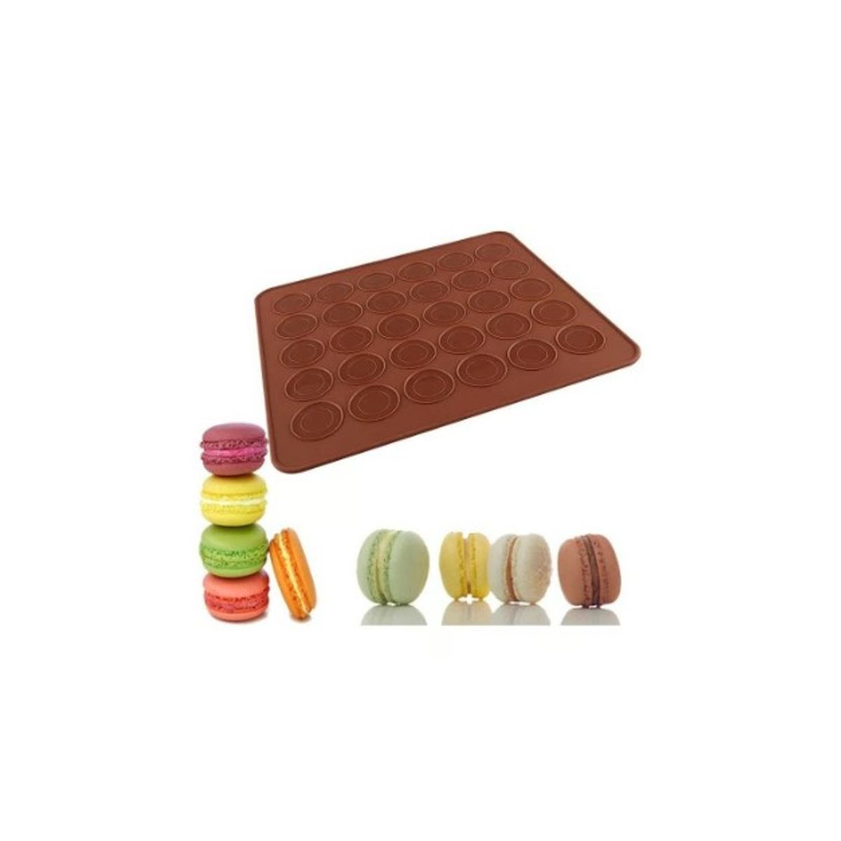 GENERICO - Tapete Silicona Lamina Silicona Macarons Tapete Macarons