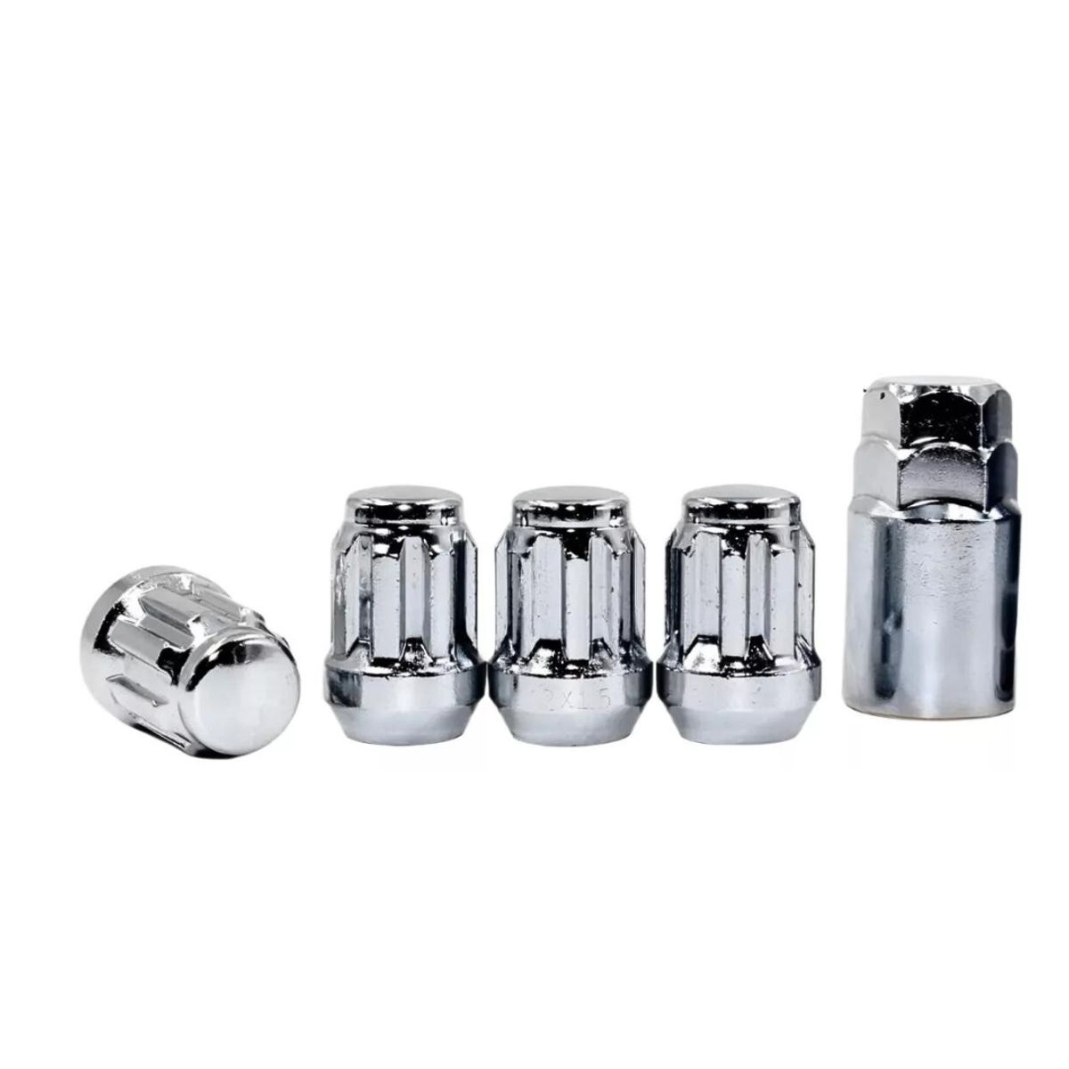 GENERICO - Set De 4 Tuercas De Seguridad Llantas De 12x1.25 + Llave