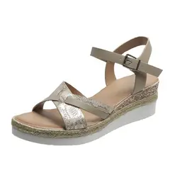 TIOZONEY - Sandalia Mujer -Plata