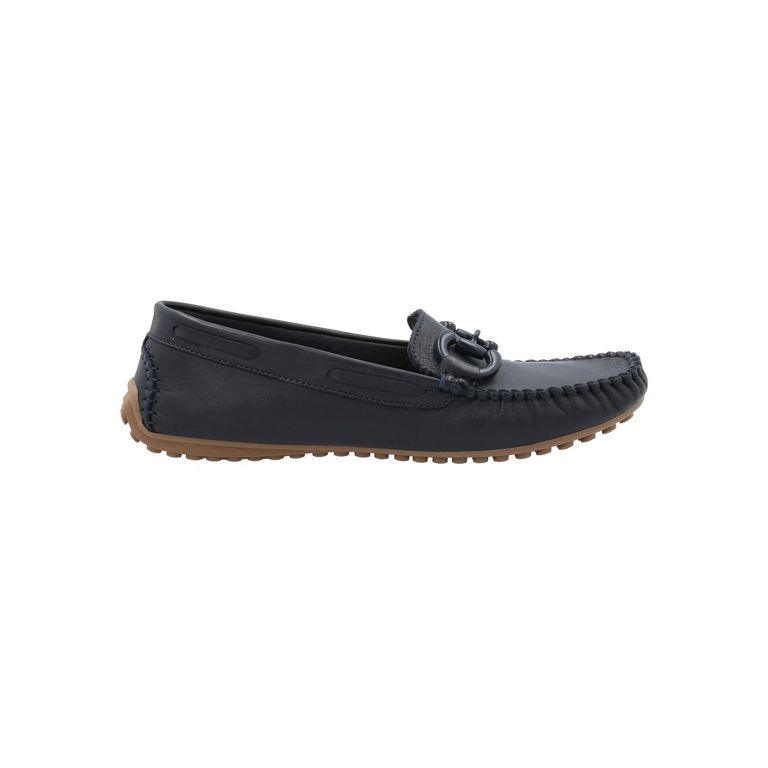 Mocasín Cuero Mujer Marizia Azul