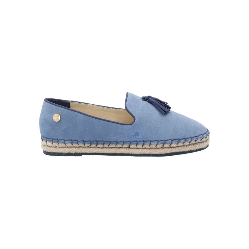 ROCKFORD - Alpargata Cuero Mujer Amareza Azul ROCKFORD