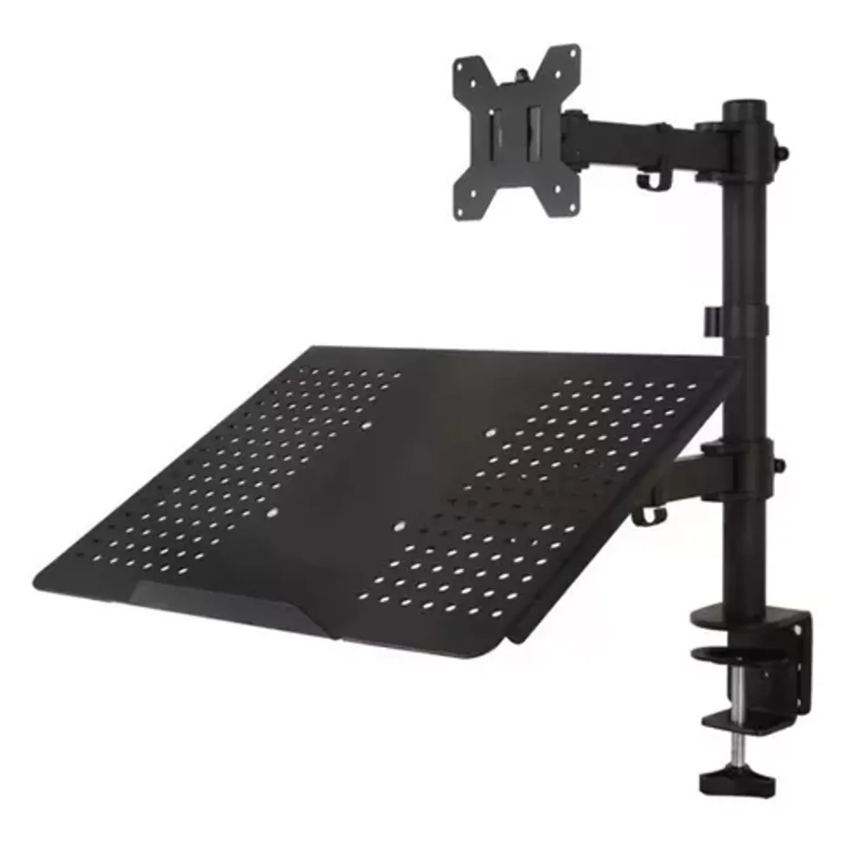 GENERICO - Soporte Monitor Y Notebook Brazo Articulado Para Escritorio