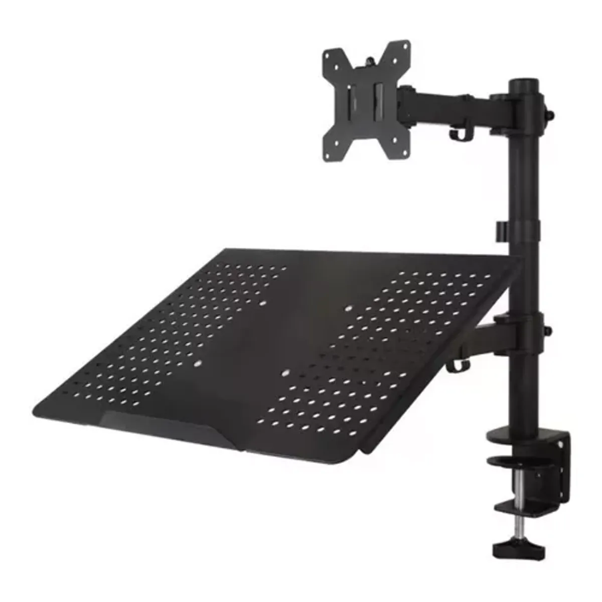GENERICO - Soporte Monitor Y Notebook Brazo Articulado Para Escritorio