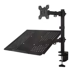 GENERICO - Soporte Monitor Y Notebook Brazo Articulado Para Escritorio