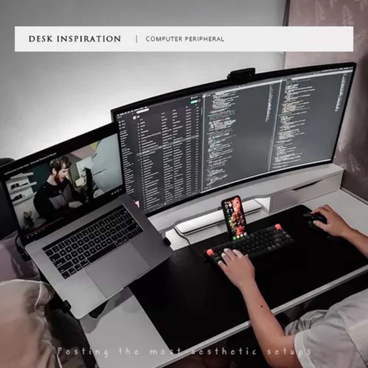 GENERICO - Soporte Monitor Y Notebook Brazo Articulado Para Escritorio
