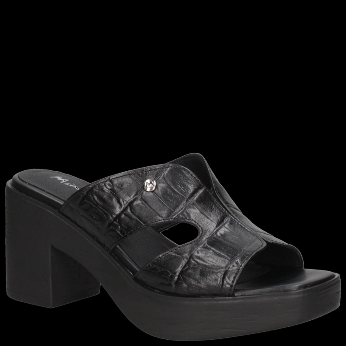 MINGO - Sandalia Casual Mujer Negro Mingo