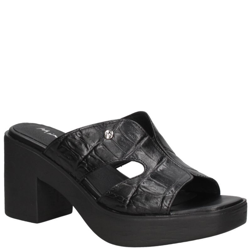 MINGO - Sandalia Casual Mujer Negro Mingo