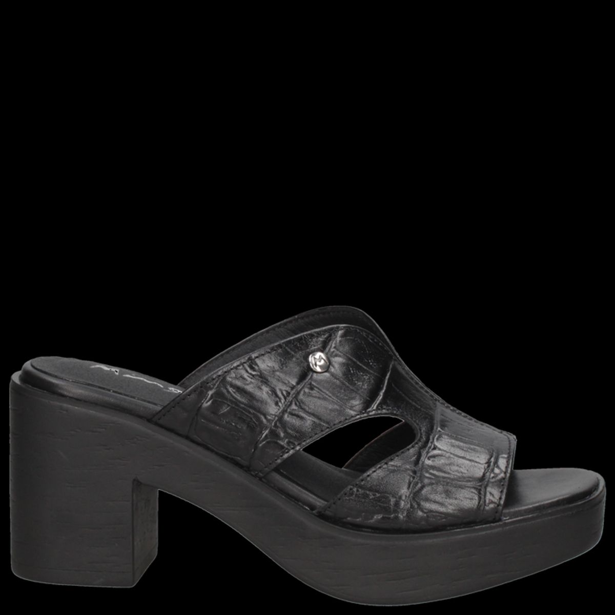 MINGO - Sandalia Casual Mujer Negro Mingo