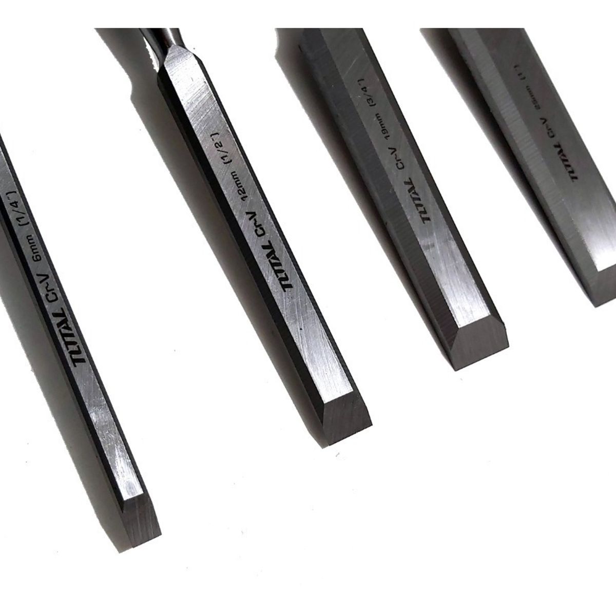 GENERICO - Formones Carpinteria 4 Piezas Total Linea Profesional