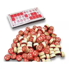 GENERICO - Juego bingo clasico numeros de madera