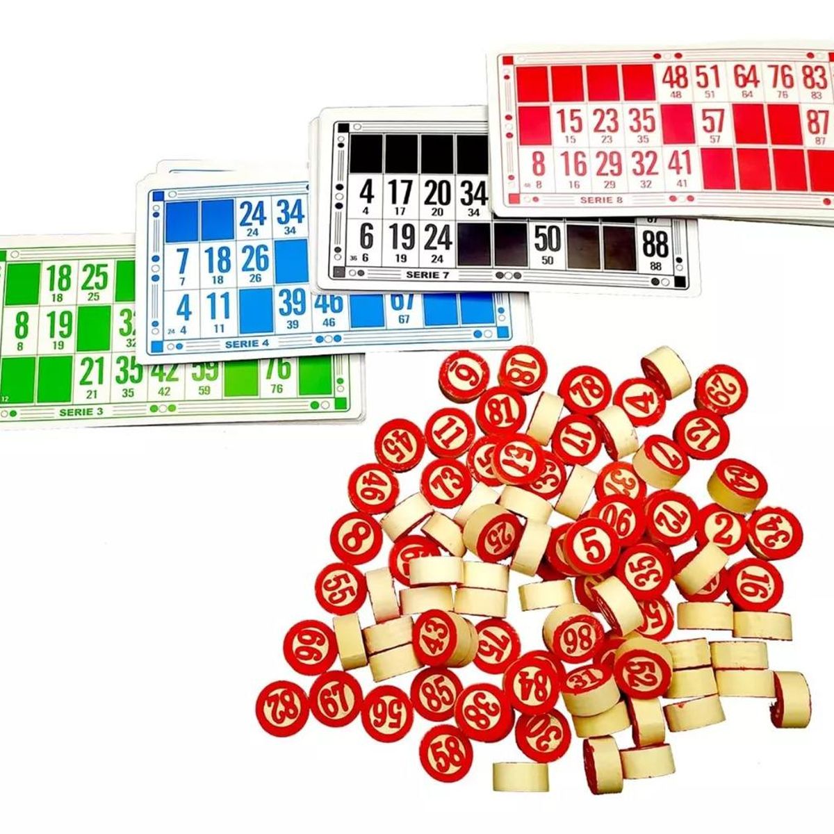 GENERICO - Juego bingo clasico numeros de madera