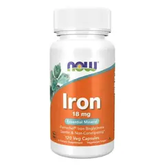 NOW - Iron 18 mg 120 caps - Foods