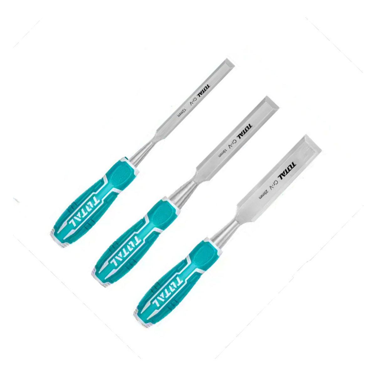 TOTAL - Set Formones Cincel Para Madera 3 Piezas Total