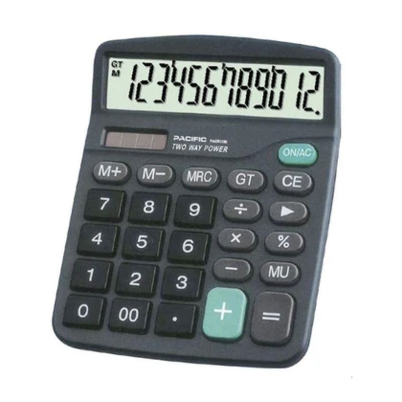 PACIFIC - Calculadora Electrónica De 12 Dígitos PAC01120