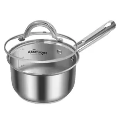 DANNY HOME - Olla con Tapa de Acero Inoxidable, 1.5 Litros