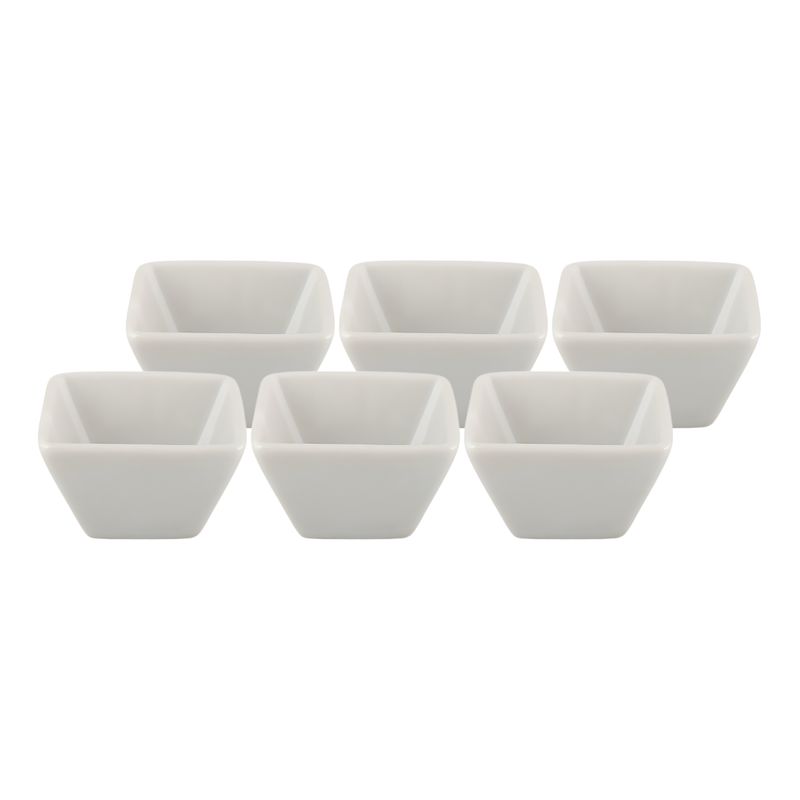 GENERICO - Set de 6 Bowls de Cerámica color Blanco