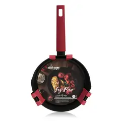 DANNY HOME - Sartén Aluminio de 22 cm con Mango Rojo Antideslizante